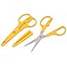Aexit Plastic Detachable Hand Tools Cutting Shears Hairdressing Tool Scissors Scissors & Shears Yellow 2PCS