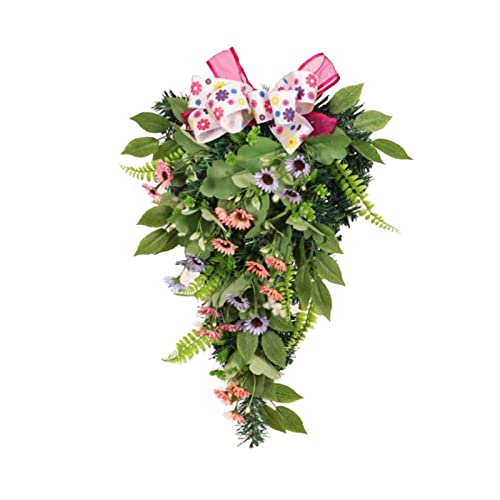 Couronne de lapin de Pâques et Noël CLSDRZC : Décoration murale durable