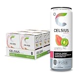 CELSIUS Sparkling Kiwi Guava, Functional Essential Energy Drink 12 Fl Oz (Pack of 24)