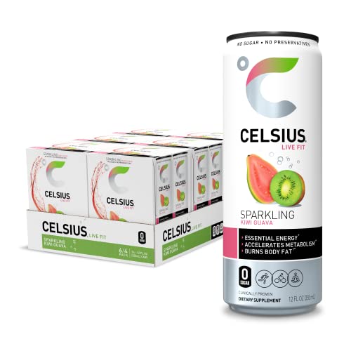 Celsius Sparkling Kiwi Guava, Functional Essential Energy Drink 12 Fl Oz (Pack Of 24) #TOP16