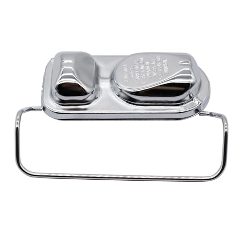 Cache-cylindre en acier chromé SHLPDFM 6,5 cm pour Ford 1973-1983, finition miroir durable
