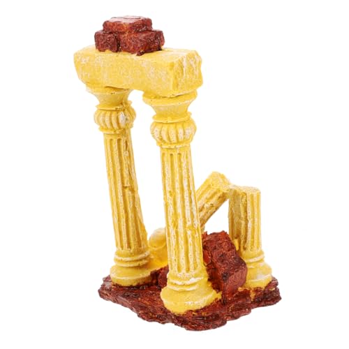 Toyvian Décoration De Colonne Romaine Ornements De Décoration D'Aquarium Piliers De Paysage Colonnes D'Aquarium Réservoir Sculpture De Colonne Romaine Colonne Grecque