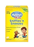 Zinc for Kids Ages 2+, Cold Medicine Tablets, Hyland's 4 Kids Sniffles n' Sneezes, Decongestant, Headache and Sinus Relief, Natural Treatment for Allergy and Common Cold Symptoms, 125 Count