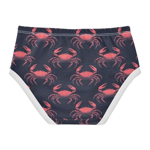 Girls Underwear Soft Cotton Crab Kids Panties in Sizes 2/3t, 4t, 5t, 6 and 82