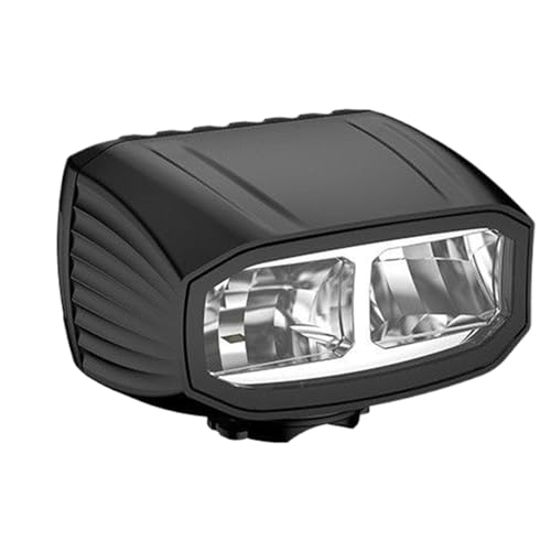 Minhaxue Luces De Bicicleta para Ciclismo Nocturno,Luz de Manillar Recargable para Ciclismo - 4 Modos De Iluminación, Impermeable con Largo Y Corto Alcance para Exteriores Ciudad Montaña Y Transporte