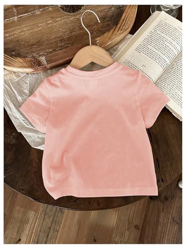 Girl's Bow Leopard Print T Shirts Cute Short Sleeve Crew Neck Graphic Tees2