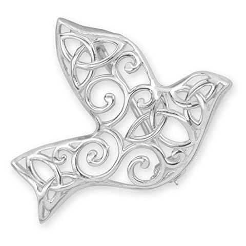 Iona Abbey Silver Dove Brooch Cover