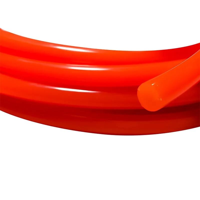 1M/3M/5M Red Color Connectable PU Polyurethane Circular Belt Circular Belt Smooth Surface O-Shaped Industrial Circular Transmission Belt(5Meters,4mm)