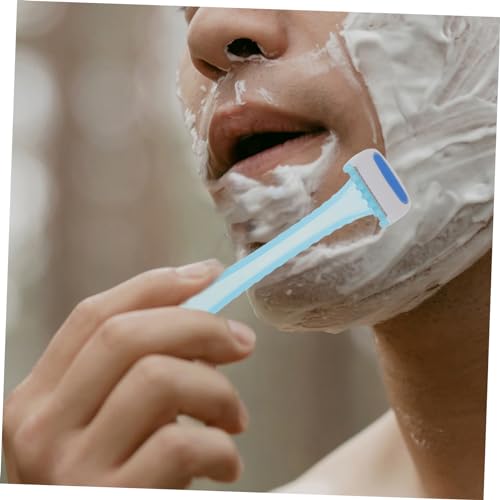 12 peças Ferramenta de linha para cabelo, cosmético, barbeador de cabelo, tipo T, lâminas de beleza,