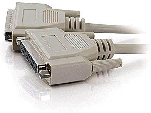 C2G 02654 DB25 M/F Serial RS232 Extension Cable, Beige (3 Feet, 0.91 Meters)