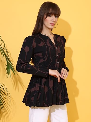 Image of Sheetal Associates Women's Top Shirt Stylish Trendy for Girls | Floral Printed Top | Lightweight Day Comfort