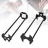 Hidaily 2Pcs Multifunctional Basin Wrench, Universal Under Sink Plumbers Tool, 7 Sizes, Socket Wrench Faucet Tool for Kitchen Home Bathroom