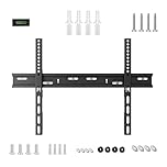 UNHO Ultra Slim TV Wall Mount Bracket for 30–72 Inch TVs, Low Profile 18mm from Wall, Heavy Duty Steel TV Mount up to 50kg, Max VESA 600x400