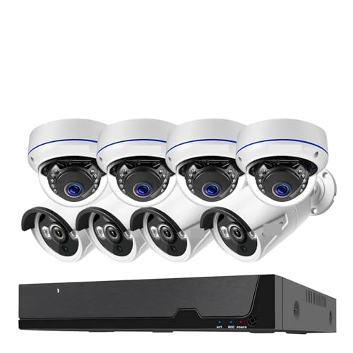 Tuya Smart 8MP POE lbg[NĎJVXeLbg 4K 8CH NVRLbg OhI[fBI CCTV IP ZLeBJVXe(1T,BEIGE_AU PLUG)