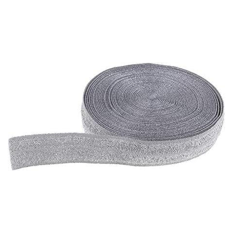 dailymall 5 Meter Schrägband elastisch Glitzer Gummiband Falzband Kantenband zum Nähen Cover