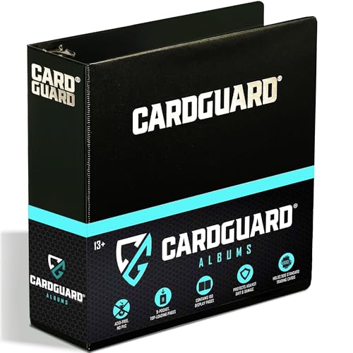 Premium 3” Trading Card Binder – 100 Side-Loading Pages 9 Pocket Binder - Archival Safe 3-Ring Storage for Pokémon, YuGiOh, MTG, TCG, Game & Sports Cards