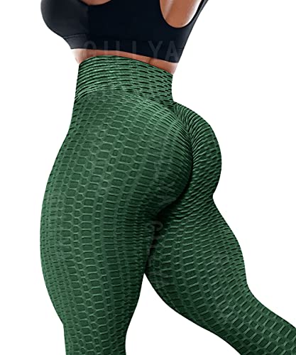 GILLYA Booty Lifting Leggings for Women Scrunch Booty Yoga Pants TIK Tok Anti Cellulite Textured Ruched Butt Lifter Leggings