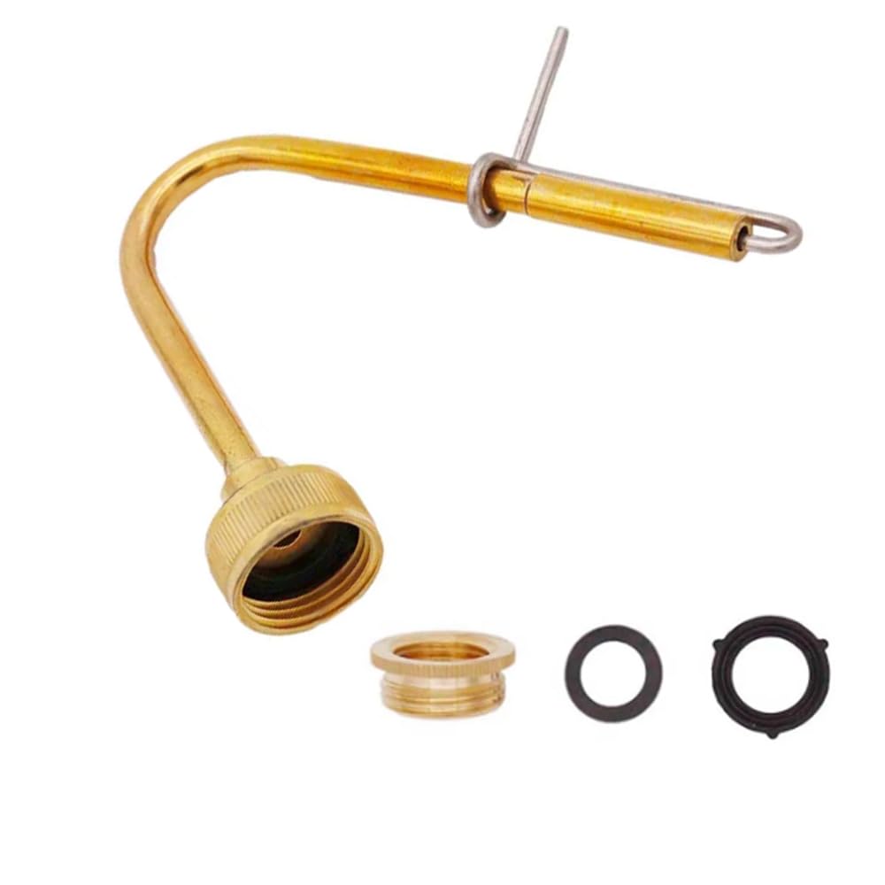 Brass Jet Bottle Washer Carboy with Sink Faucet Adapter and Rubber Seal Homebrew Beer Marking