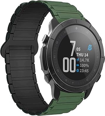 Blueshaweu Compatible con Wahoo ELEMNT Rival Band, correa deportiva de silicona de liberación rápida compatible con reloj inteligente Wahoo ELEMNT Rival, 22mm, Silicona, No es una piedra preciosa