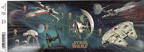 2015 Star Wars Miniature Sheet No. 113 with Barcode - Royal Mail Stamps by Royal Mail