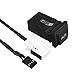 Qiilu USB O AUX Switch, Male-to-Female, 101cm Cable, Suitable for MK5, MK6, Golf, Rabbit, ABS Material, Easy Installation