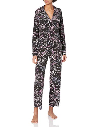 PJ Salvage Women's Pajama Set, black, Small