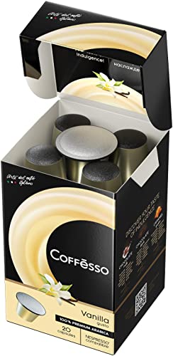 COFFESSO Vanilla Gusto 100% Arabica Coffee Capsules 100 g Pack of 20