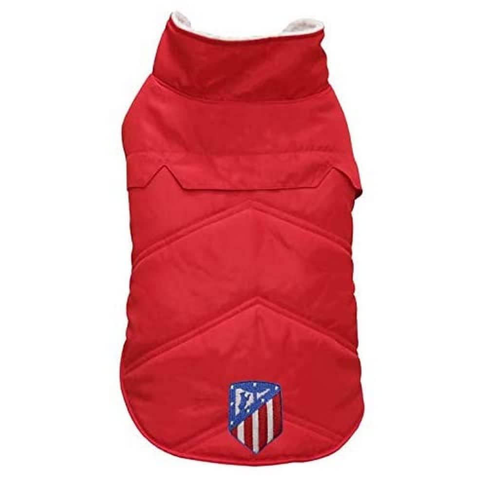 ATLETICO DE MADRID - Abrigo para Perro, 7 Tallas Disponibles, Todas las Razas y Tamaños, Color Rojo, Talla M, Producto Oficial (CyP Brands)