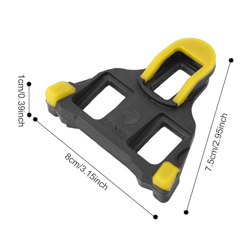 1 Pair Cycling Self Locking System Pedal Cleats Mountain Road Bike Accessory (Yellow)