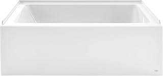 American Standard Studio 60x32 Alcove Bathtub Right-Hand Drain White - Durable Acrylic Recessed Tub