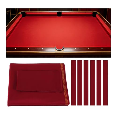 Feutre peigné premium pour billard américain, lot de 6 bandes de 2,7 m haute densité