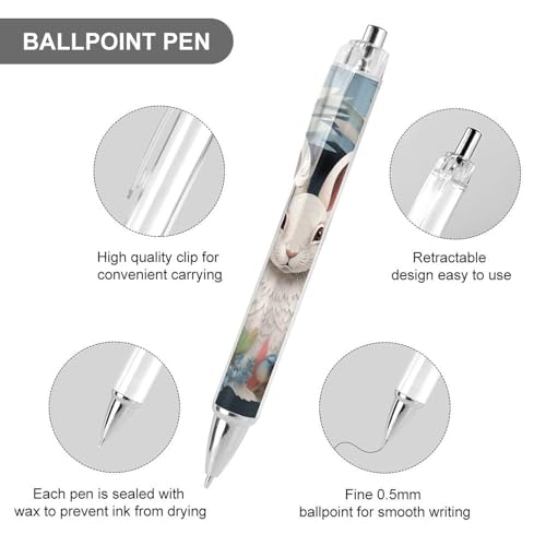 Bolígrafos retractiles de tinta negra 0.5mm pack 2 miniatura 3