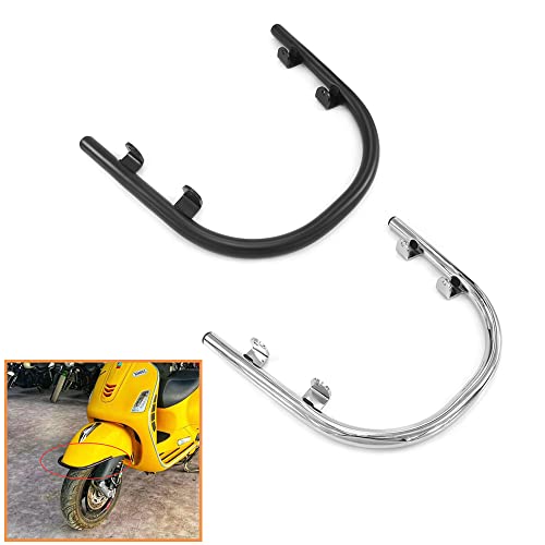 HEINMO Motorcycle Accessories Front Fender Mudguard Bumper Crash Bar Guard Bracket Support Falling Protection for GTS 200 250 300 2013-2020 2021 (B Silver)