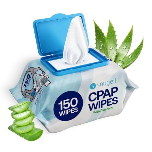 Snugell CPAP Mask Wipes - Travel Size 150 Count (Pack of 1), Unscented