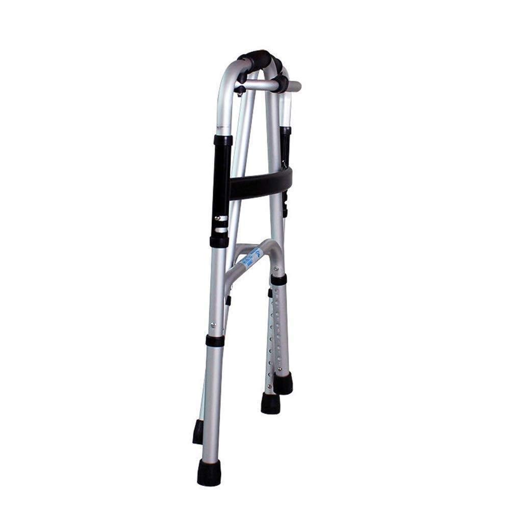 Bastón plegable antideslizante con cuatro patas para hospital, ancianos, ligero, estrella de luz