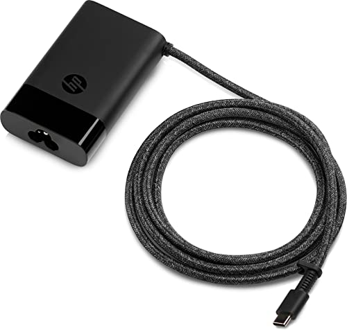 HP USB-C Ladekabel für Laptops, Tablets & Smartphones, 65W, 180 cm Kabellänge, schwarz