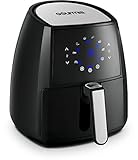 Gourmia GAF570 4.5 Qt Digital Air Fryer | Oil-Free Healthy Cooking | 8 Preset Cook Modes | Removable Dishwasher-Safe Basket | Free Recipe Book Included