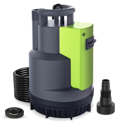 VEATON 550W Submersible Water Pump, 11500L/H with Float Switch