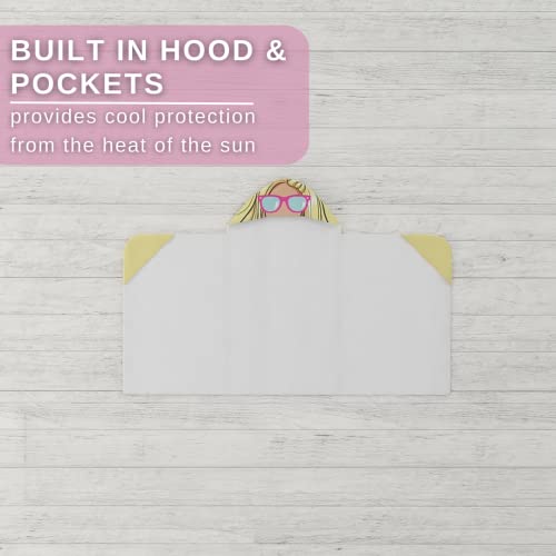 Barbie-BathPoolBeach-Soft-Cotton-Terry-Hooded-Towel-Wrap-24-in-x-50-in-By-Franco-Kids 41DuS2
