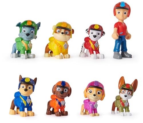 Paw Patrol - Coffret Cadeau 8 Figurines Jungle Pups Pat Patrouille À Collectionner - Jouet Enfant...