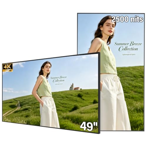 Image of 49inch Digital Signage Display , 2000nits Brightness Advertising Display