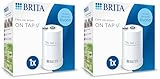 BRITA Filterkartusche ON TAP V für ON TAP Wasserfilter für den Wasserhahn (4 Monate) – Ersatzkartusche reduziert kleine Partikel, Metalle & geschmacksbeeinträchtigende Stoffe (Packung mit 2)