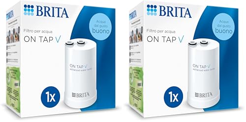 BRITA pack de 1x filtre à eau ON TAP V (: 4 mois de filtration) - pour une eau filtrée au goût agréable instantanément, directement depuis votre robinet de cuisine....