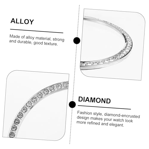 Bisel duradero para Galaxy Watch con incrustación de diamantes protectores 4