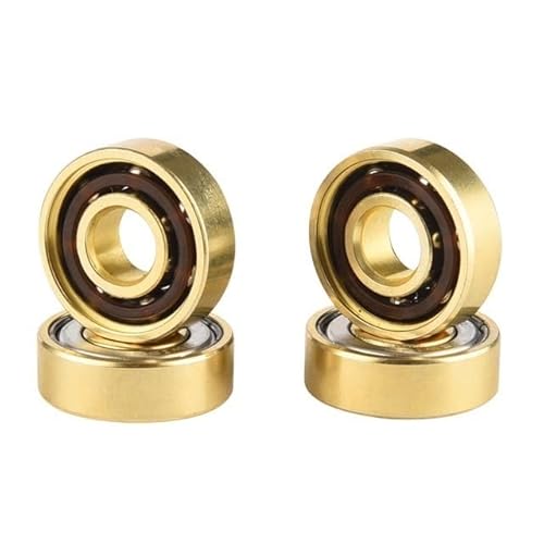 NOVOCE Rolamentos 8 peças Gold Tatinium Skate Rolamentos Peças Skate Patins Inline Patins Scooter Qu
