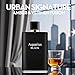 AFLUXE Men's Cologne Aquari Black Eau De Toilette Body Spray Fragrance For Men- Daywear, Casual Daily Perfume Set with Suede Pouch- 3.4 Fl Oz Bottle- Ideal EDT Beauty Gift for Birthday, Anniversary