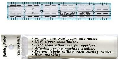 Patchwork & Quilting Ruler 6 inch x 1 inch (Same Size as Omnigrid)