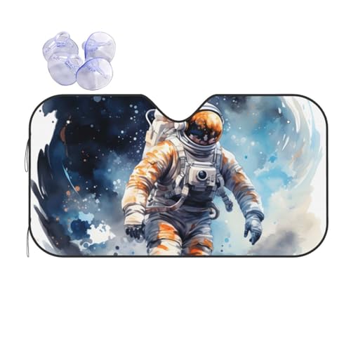 Parasol Ventana Delantera Automóvil Evita Volante Ardiendo con Sombra Astronauta 70x130cm