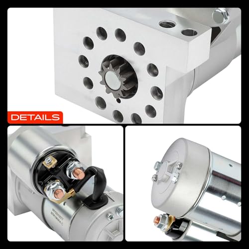A-Premium Starter Motor Compatible with Chevrolet SBC BBC GMC 262 305 307 327 350 454 with 153 or 168 Tooth Ring Gear, 12V 1.4KW 10 Teeth Clockwise, Replace# S114-823, S114-823S by A-Premium - Image 9