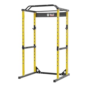 Major Fitness Power Cage, Raptor F16 Squat Rack All-in-One 1200lbs Capacity Power Rack with Attachment for Home Gym, Weight Cage
